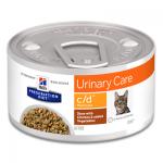 Hill's Feline c/d Multicare Stoofpotje - 24 x 82 g (kip/groente)