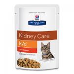 Hill's Prescription Diet Feline k/d (Kip) - 12 x 85 g Pouch