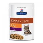 Hill's Feline k/d Kidney Care (Rund) - 12 x 85 g Pouch