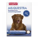 Beaphar Milquestra Grote Hond (5 - 25kg) - 2 Tabletten