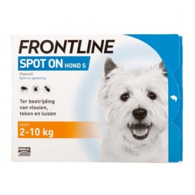 Frontline Spot-on Hond S - 2-10 kg - 6 Pipetten