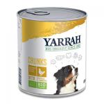 Yarrah Bio Chunks in Saus Hond -  6 x 820 g (Kip/Brandnetel)